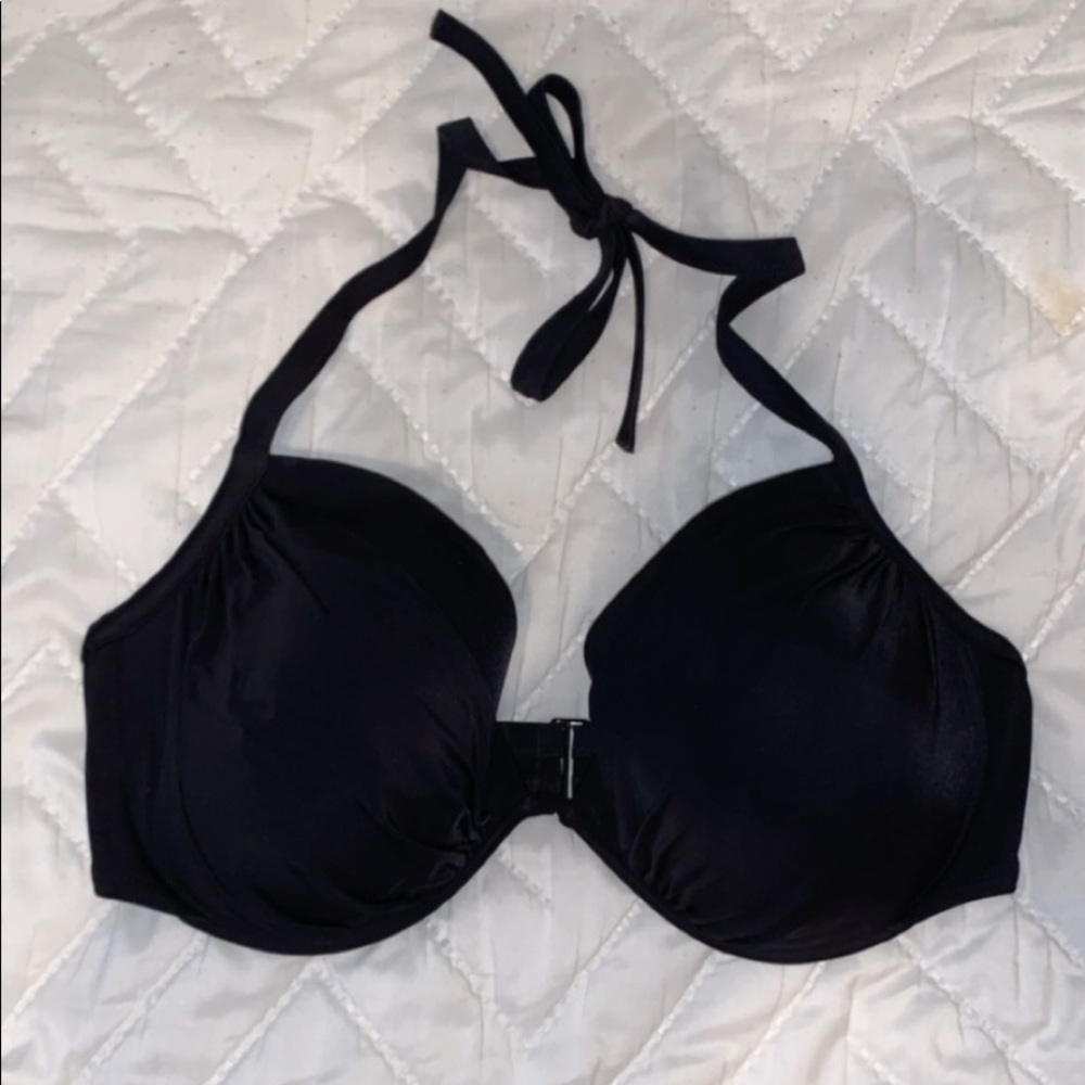 Black swim suit top